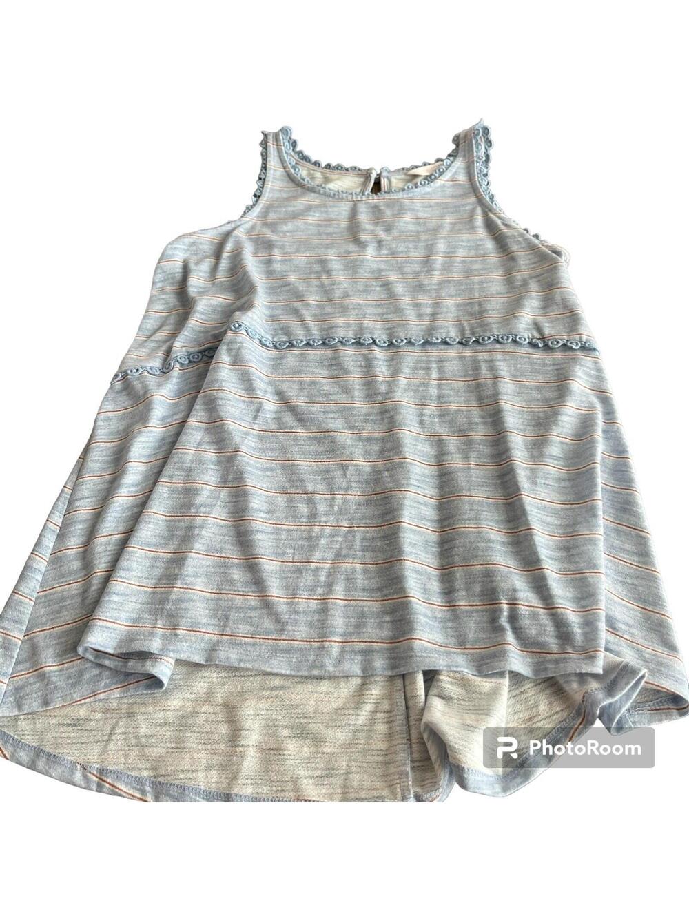 Lauren Conrad Striped Sleeveless Blouse Size L
